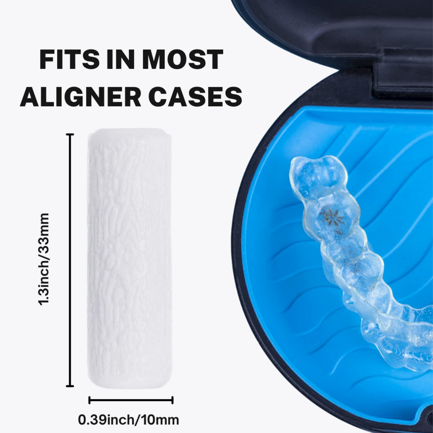 3 packs of 2pcs/Box, Aligner Chewies for Invisalign/Clear Aligners, Unscented, with Carry Case, Ortho Seater (Copy)