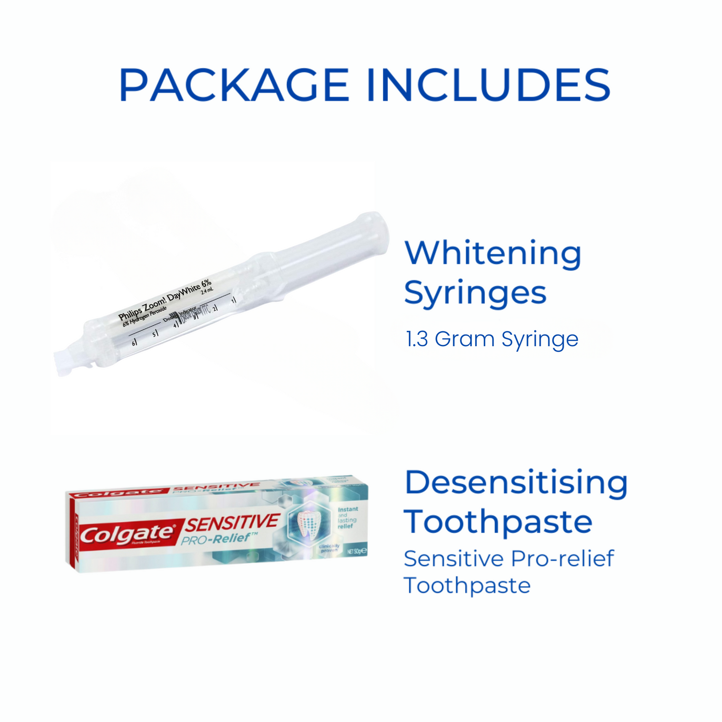 Philips Zoom DayWhite 6% Hydrogen Peroxide Teeth Whitening Gel 3x 2.4ml/Syringes with 3 Trays